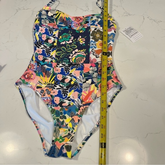 Johnny Was Layla Spaghetti Strap One Piece Floral Swimsuit Sm - Picture 10 of 12